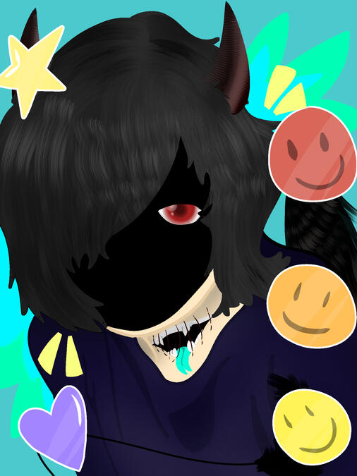 Color background, airbrush shading, full color, pixel, lineless, bust