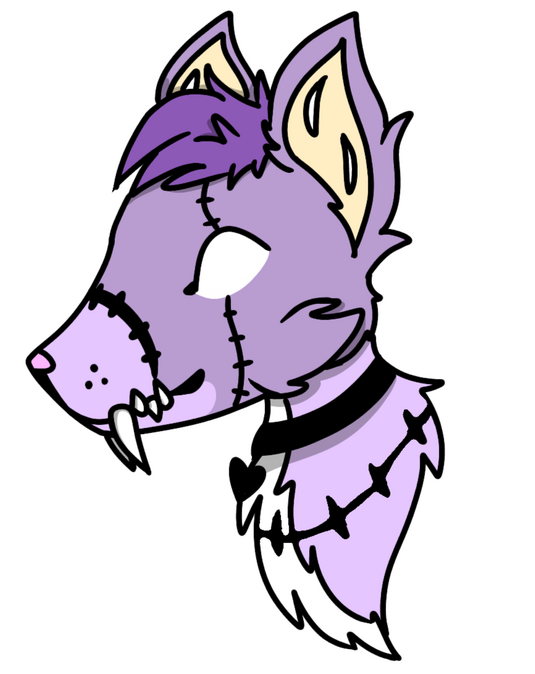 Headshot, no background, basic shading, full color